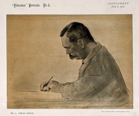 Sir Arthur Conan Doyle. Colour process print after a pastel drawing by M. Menpes, 1901.