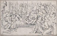 Saint Jerome. Etching by F. Bartolozzi after G.F. Barbieri, il Guercino.