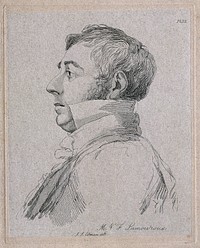 Jean Vincent Félix Lamouroux. Etching by J. S. Cotman.