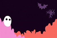 Halloween border and empty space purple celebration backgrounds.