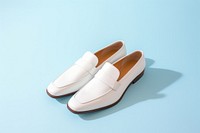 Mules shoes footwear white clothing.