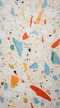 Terrazzo with some paint on it confetti floor paper.