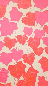 Pink ivy backgrounds pattern plant.