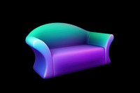 Abstact gradient illustration sofa furniture abstract armchair.