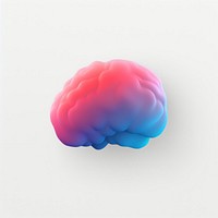 Abstract blurred gradient illustration Brain brain pink blue.
