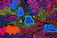 Colorful line doodle seamless pattern backgrounds purple light.