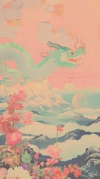 Chinese Dragon art painting dragon.