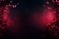 Red butterfies border neon light backgrounds abstract.