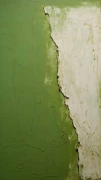 Minimal green plaster rough paint.