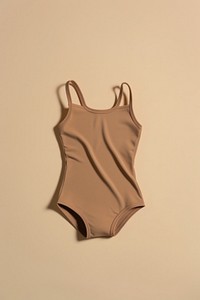 Brown top swimming suit swimwear undergarment accessories.