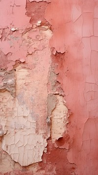 Pink and rusted plaster rough paint.