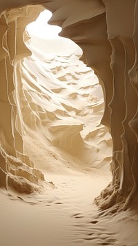Sand nature cave tranquility.