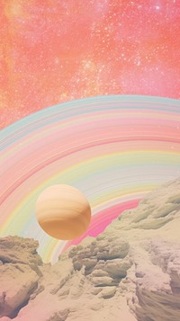 Space astronomy outdoors rainbow.