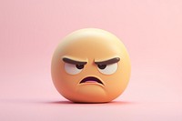 Angry emoji representation displeased investment.