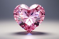 Heart Shape gemstone crystal jewelry.