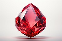 Red gemstone crystal jewelry.
