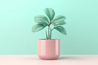 Plant plant leaf vase.