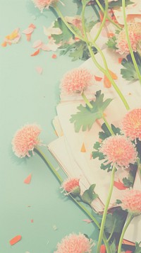Wish dandelion craft collage paper art flower.