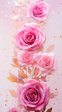 Pink roses wallpaper flower petal plant.