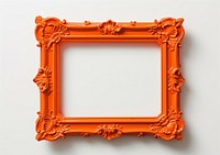 Orange backgrounds frame art.