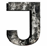 Alphabet J number font text.