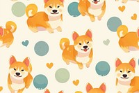 Dog illustration cute wallpaper pattern mammal animal.