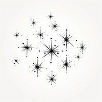 Group of star celestial backgrounds drawing line.