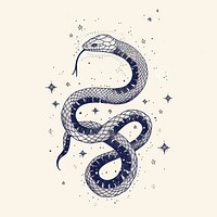 Snake celestial drawing reptile sketch.