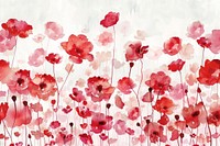 Red flowery watercolor wallpaper background backgrounds blossom nature.