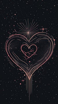 Surreal aesthetic heart logo backgrounds line constellation.
