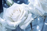 White roses backgrounds flower petal.
