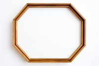 Hexagon frame photo white background.