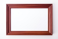 Mahogany wood backgrounds frame white background.