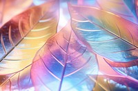Holographic leaf texture backgrounds purple nature.