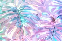 Holographic monstera texture backgrounds nature plant.