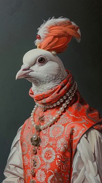Animal painting portrait costume.