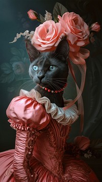 Animal dress rose art.