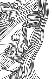 Women face art backgrounds pattern.