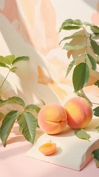 Peach plant fruit freshness.