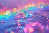 Photo leave ethereal rainbow glitter.