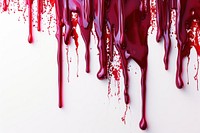 Photo of realistic bloood dripping backgrounds splattered furniture.