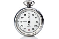 Stopwatch time white background thermometer.