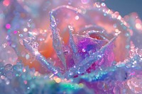 Roses crystal glitter flower.