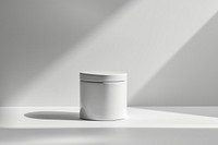 Jar  cylinder white porcelain.