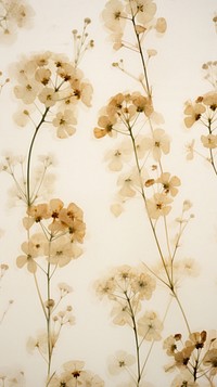 Pressed Sweet Alyssum flower backgrounds pattern.