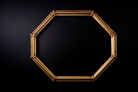 Hexagon frame vintage jewelry photo oval.