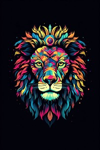 A lion art graphics mammal.