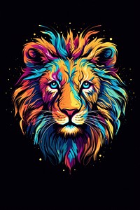 A lion graphics mammal art.