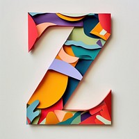 Alphabet Z art number shape.
