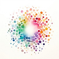 Colorful small spots backgrounds pattern white background.